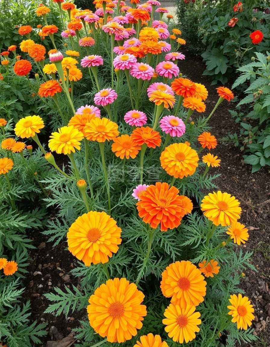 花园里的万寿菊